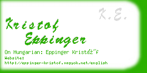 kristof eppinger business card